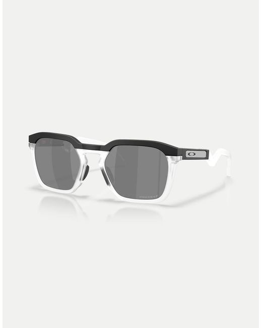 Oakley Black Hstn Sq Square Polarised Sunglasses With Mirrored Lens