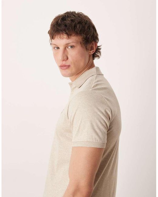 Polo Ralph Lauren Natural Icon Logo Pima Cotton Polo Custom Slim Fit for men