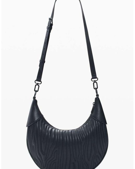 Desigual Blue Medium Oval Embossed Bag