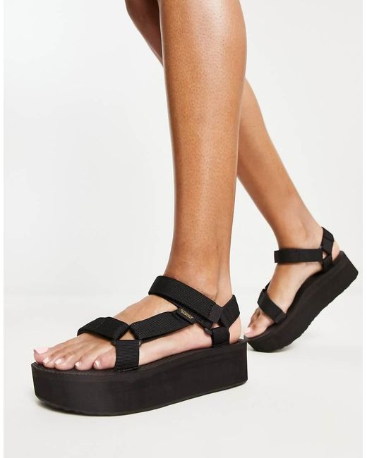 Teva Black Universal Flatform Sandals