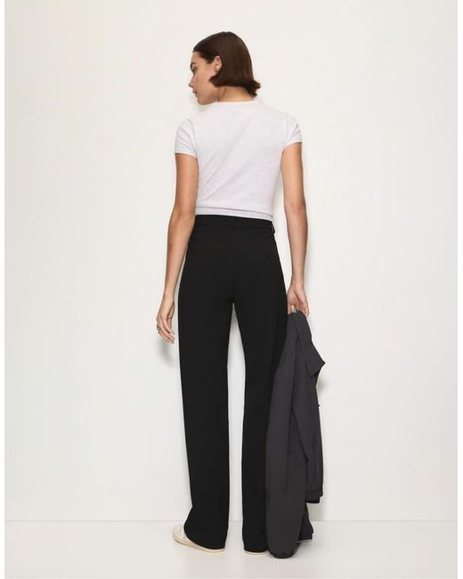 Pull&Bear Blue Smart Trousers With Seam Detail