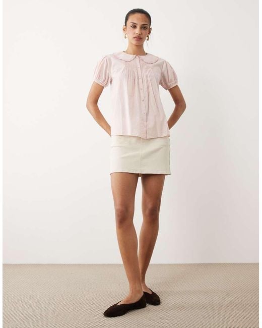 Cotton On Natural Babydoll Blouse