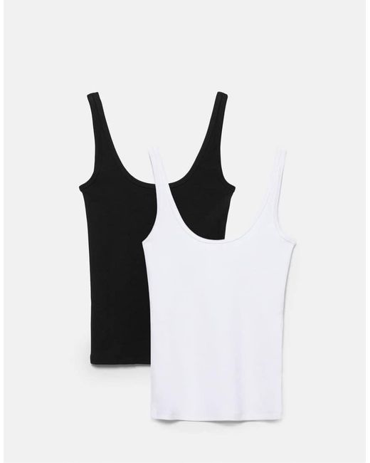 Pull&Bear Set Van Tanktops in het Blue