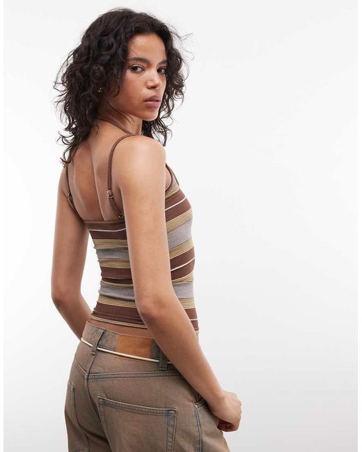 ASOS Multicolor Seamless Strap Detail Cami Vest