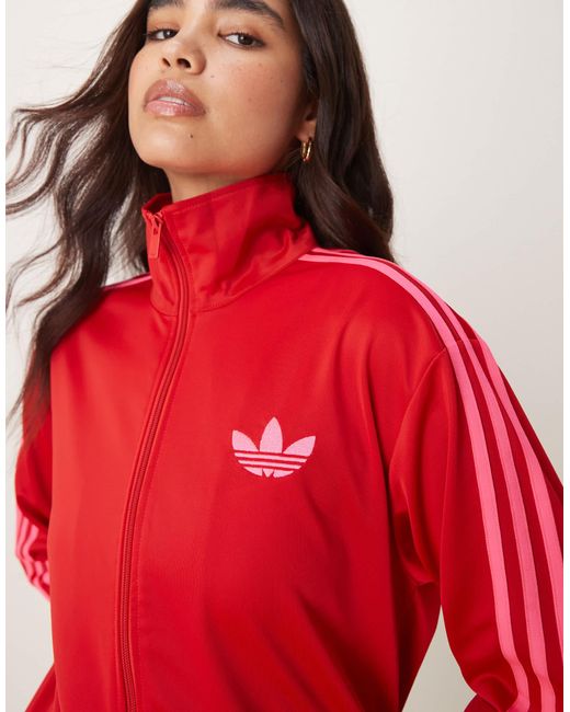 Adidas Originals Red – firebird – locker sitzendes trainingsoberteil