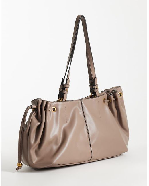 ASOS Brown Drawstring Tote Bag