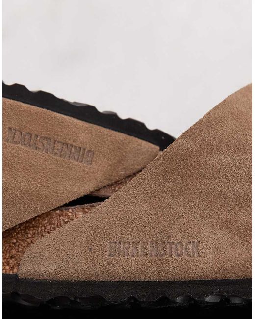 Birkenstock White Arizona Suede Sandals