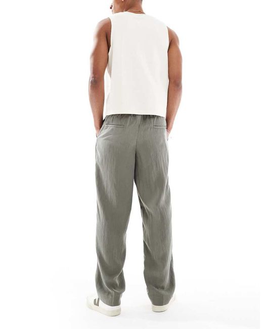 Jack & Jones Green Lightweight Drawstring Trouser for men