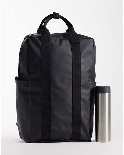 ASOS Blue Rubberised Backpack for men