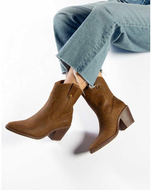 Rocket Dog Blue Feather Ankle Boots