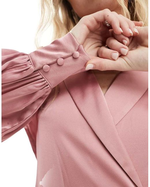 Vila Volle Maxi Wikkeljurk in het Pink