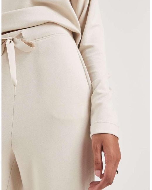 Vero Moda Natural Super Soft Tie Waist Wide Leg jogger Co-ord