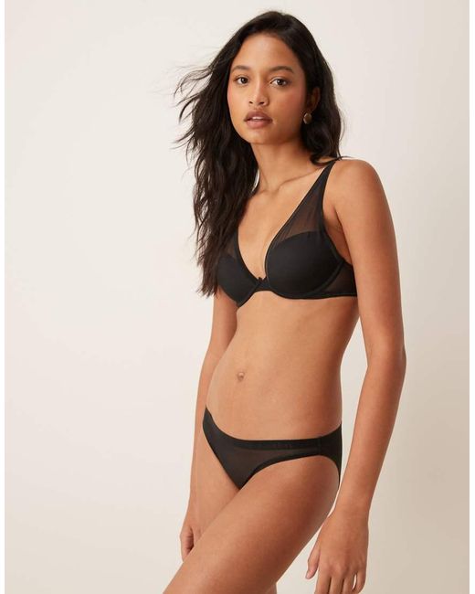 Calvin Klein Black Shapewear Mesh Bikini Briefs