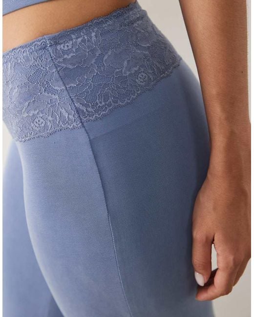 Motel Blue Jia Lace Trim Trouser