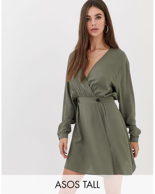 tall wrap dress
