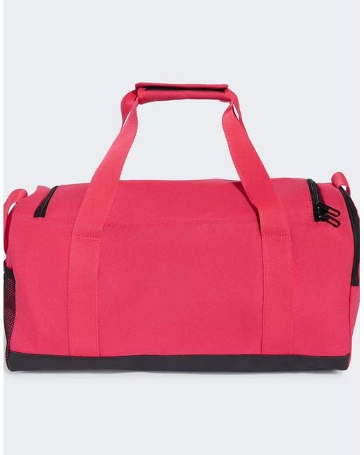 Adidas Originals Pink Linear Duffel Bag Small