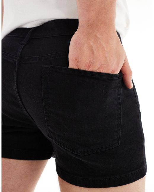 ASOS White Skinny Extreme Shorter Length Shorts for men