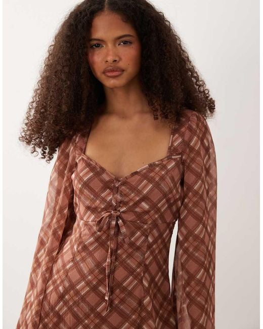 Wednesday's Girl Multicolor Floaty Angel Sleeve Dress