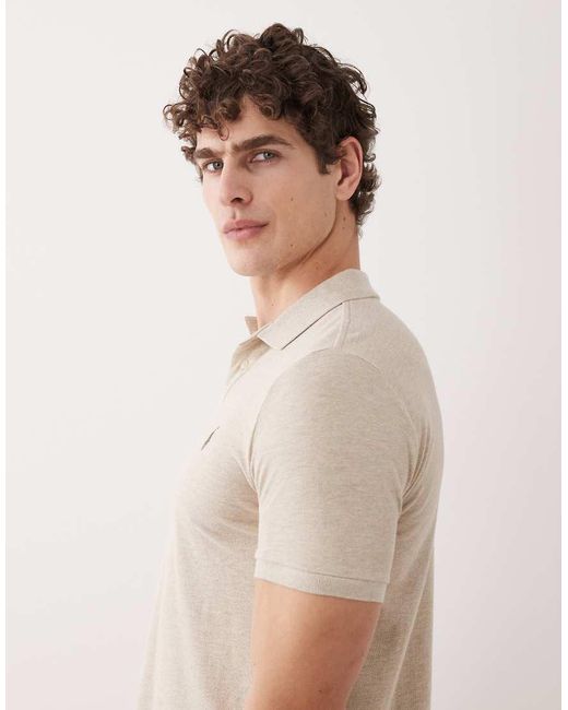Polo Ralph Lauren Natural Icon Logo Custom Slim Fit Pique Polo for men