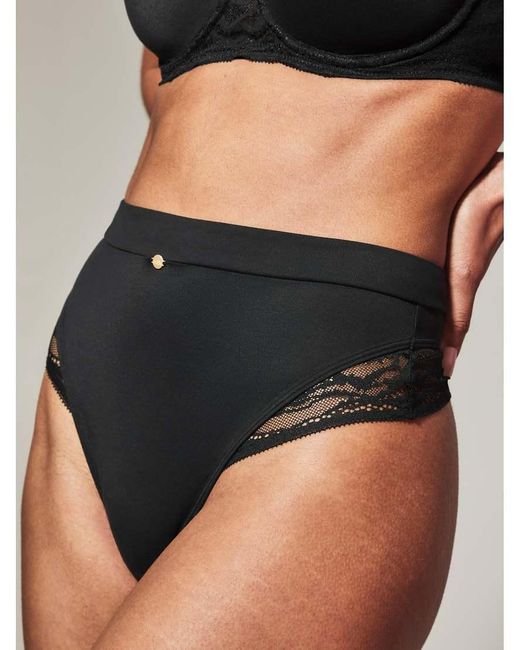 KBX Black Knickerbox Charlotte High Waisted Thong