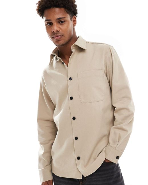 JJ Rebel – schwere hemdjacke in Natural für Herren