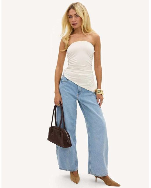 Loavies White Lit With Love Strapless Top