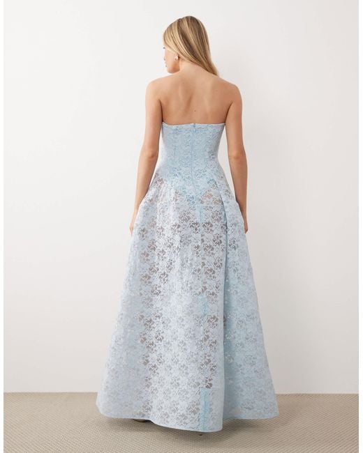 blue strapless dress asos ASOS Design - Strapless Mini Dress - Women - Polyester/Elastane - 14 US