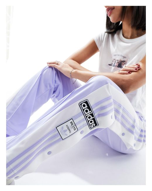 Adibreak - pantaloni lilla di Adidas Originals in Blue