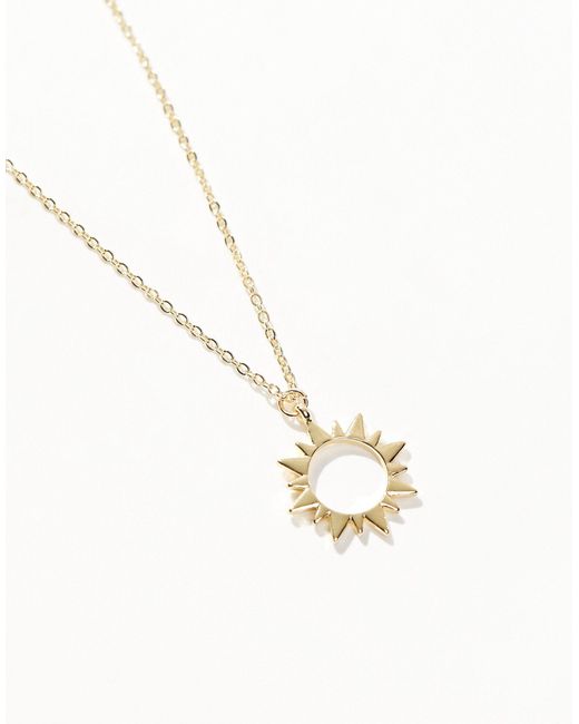 Pieces White Celestial Sun Necklace