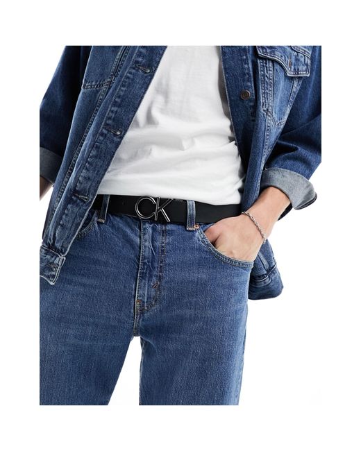 Calvin Klein Blue Metal Ck 35mm Belt for men