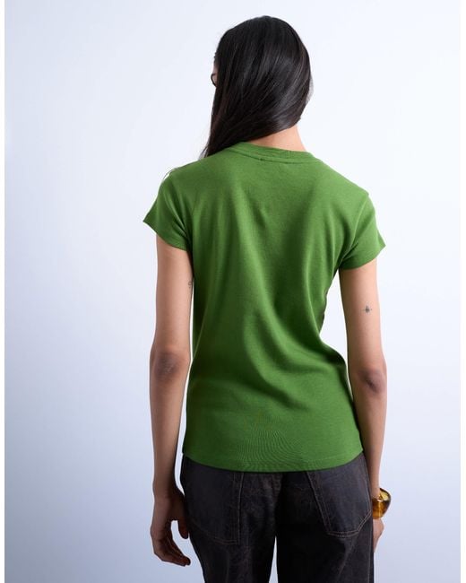 TOPSHOP Green Everyday Tee