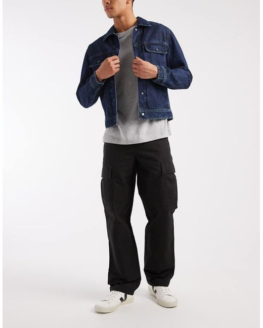 Levi's Black Xx Cargo Straight Trousers for men
