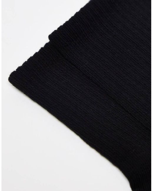 ASOS Blue 5 Pack Terry Sole Ankle Socks