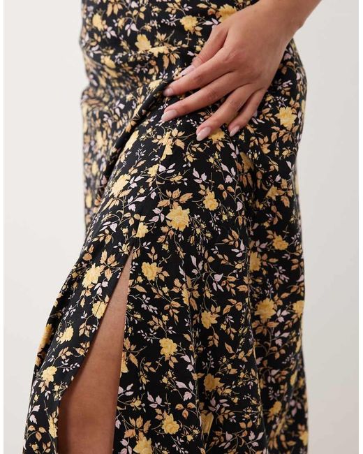 Miss Selfridge White Spun Bias Maxi Skirt