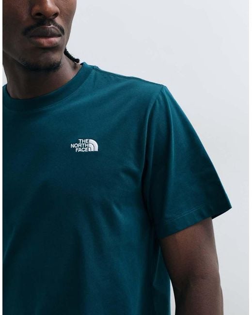 The North Face Blue Evolution Simple Dome Short Sleeve T-shirt for men