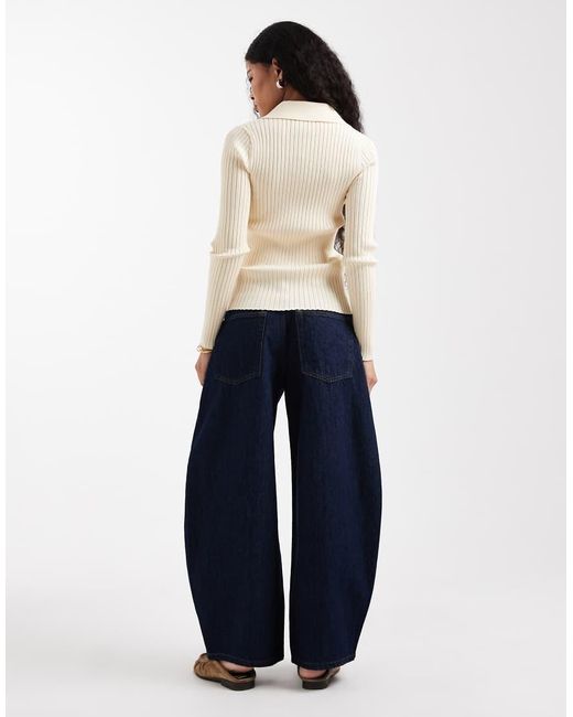 Only Petite Blue Taylor High Waist Barrel Jeans