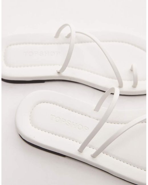 TOPSHOP White Jasper Minimal Sandal