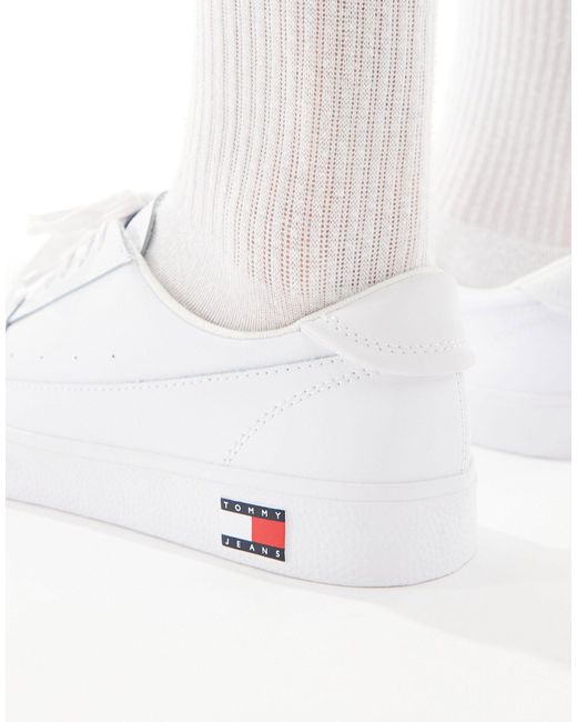 Tommy Hilfiger White Vulcanized Essential Trainers for men