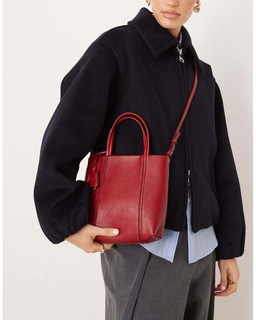 Mango Blue Cross Body Bag With Key Charm Detail