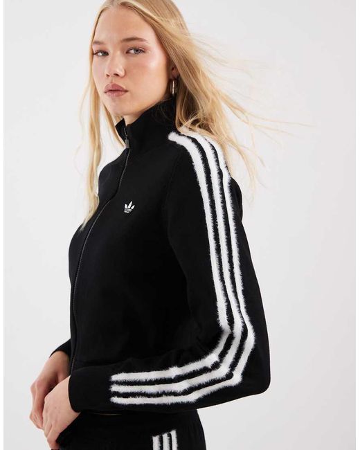Adidas Originals Black Firebird Knitted Track Top