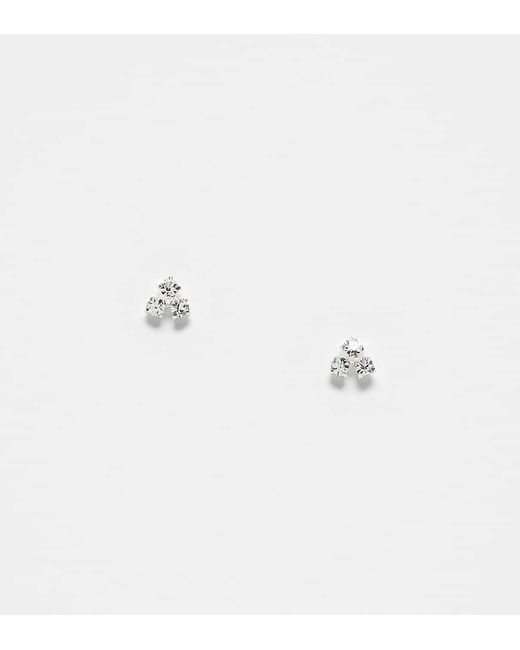Kingsley Ryan Multicolor 3 Crystal Cluster Stud Earrings