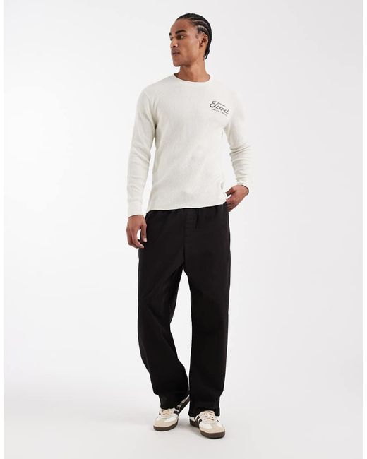 Hollister White Long Sleeve Top Wth Motor Graphic for men