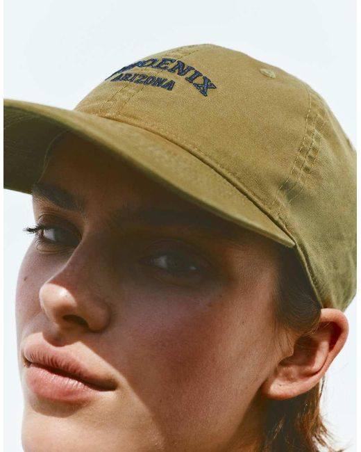Pull&Bear Green Phoenix Embroidered Cap