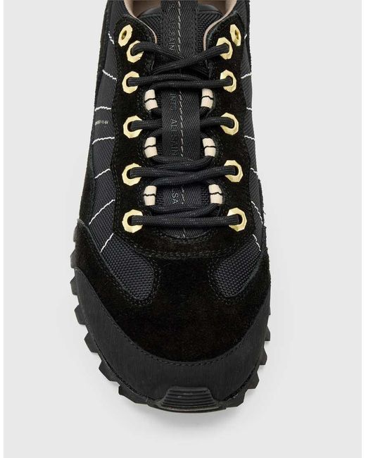 AllSaints Black Nevis Runner Trainers