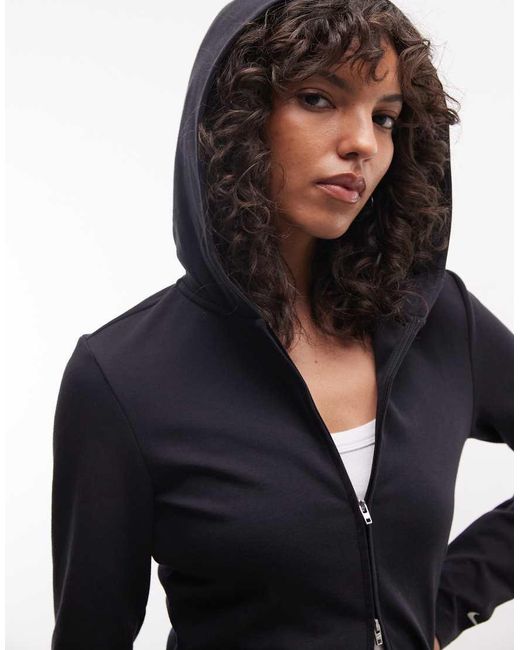 Nike Blue Chill Knit Long Sleeve Zip Through Hoodie