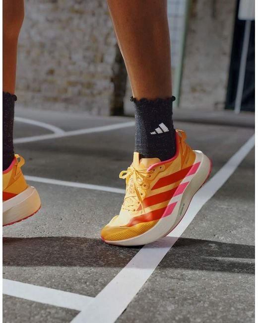 Adidas Originals Orange Adidas Running Adizero Evo Sl Atr All Terrain Trail Trainers