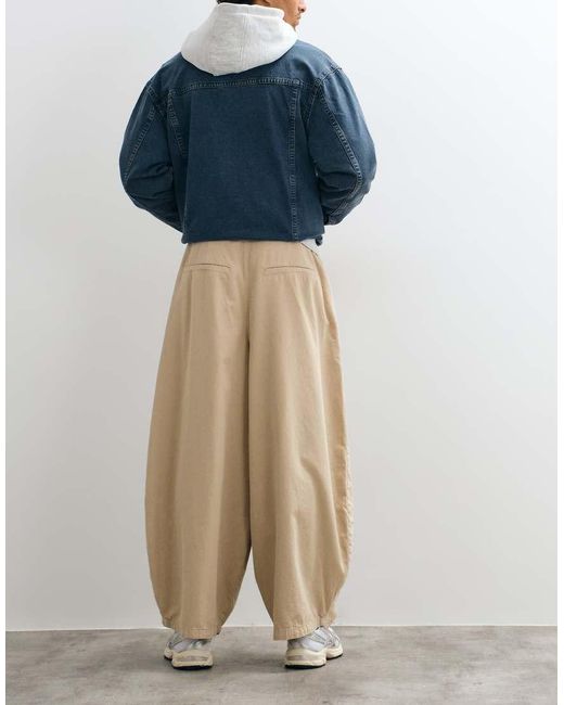 Collusion Blue Balloon Cargo Pants for men