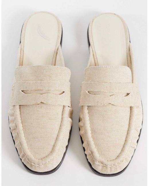ASOS White – mouse – loafer-mules