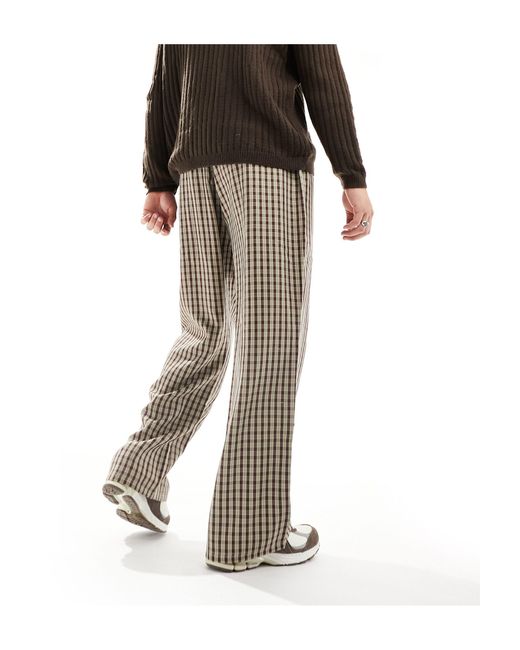 Baggy checked deals trousers