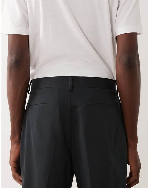ASOS White Tailored Wide Shorts for men